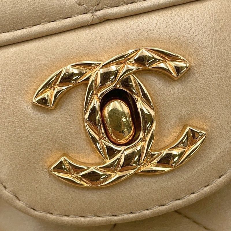 シャネル チェーンショルダーバッグ マトラッセ ココマーク タッセル ラムスキン CHANEL ヴィンテージ