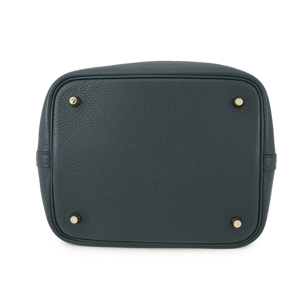 エルメス ハンドバッグ ピコタンロックMM ヴェールシプレス/ゴールド金具 トリヨンクレマンス B刻印