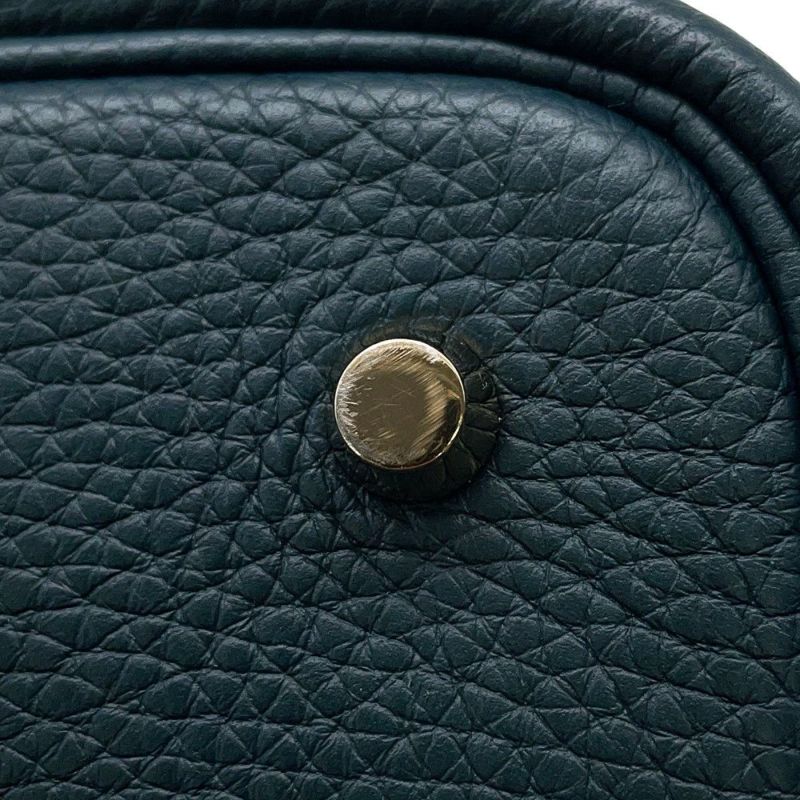 エルメス ハンドバッグ ピコタンロックMM ヴェールシプレス/ゴールド金具 トリヨンクレマンス B刻印