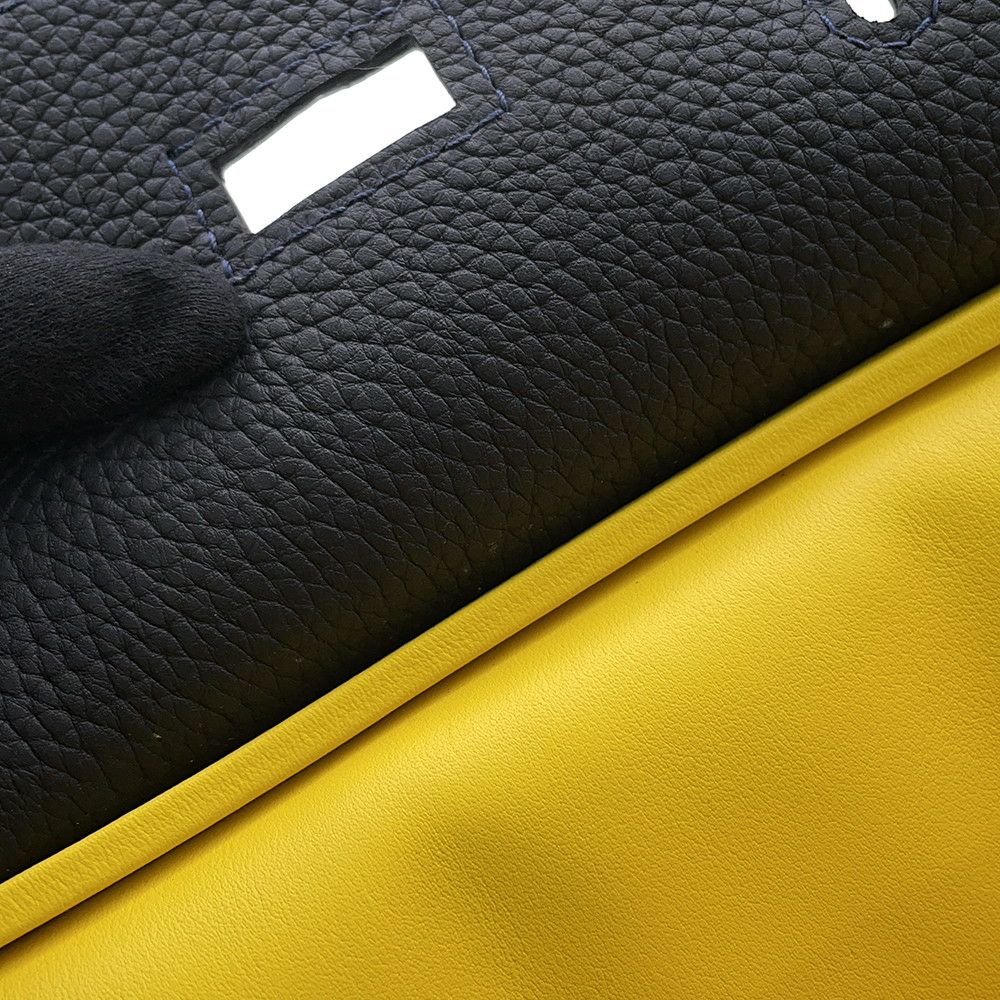 エルメス ボディバッグ ケリー アッカドPM キャバン/ジョーヌナプル/フー/シルバー金具 トゴ B刻印 メンズ