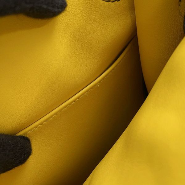 エルメス ボディバッグ ケリー アッカドPM キャバン/ジョーヌナプル/フー/シルバー金具 トゴ B刻印 メンズ