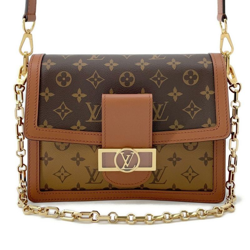 ルイヴィトン ショルダーバッグ モノグラム・リバース ドーフィーヌMM M45958 LOUIS VUITTON 2way