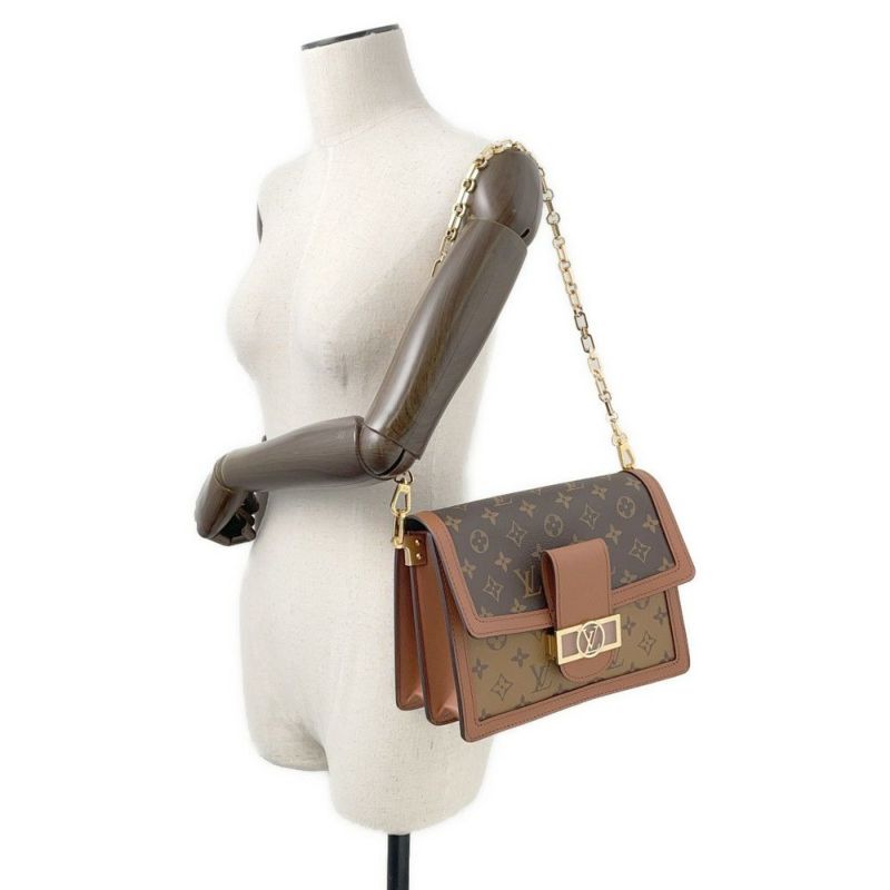 ルイヴィトン ショルダーバッグ モノグラム・リバース ドーフィーヌMM M45958 LOUIS VUITTON 2way