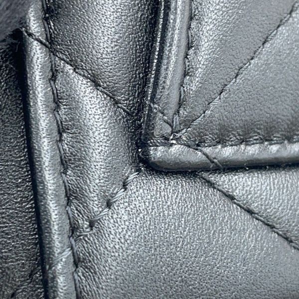 シャネル チェーンショルダーバッグ ココハンドル マトラッセ マイクロ ラムスキン ラインストーン AP4245 2way 黒