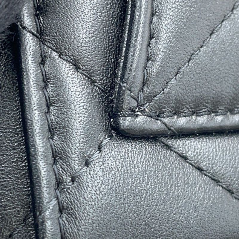 シャネル チェーンショルダーバッグ ココハンドル マトラッセ マイクロ ラムスキン ラインストーン AP4245 2way 黒