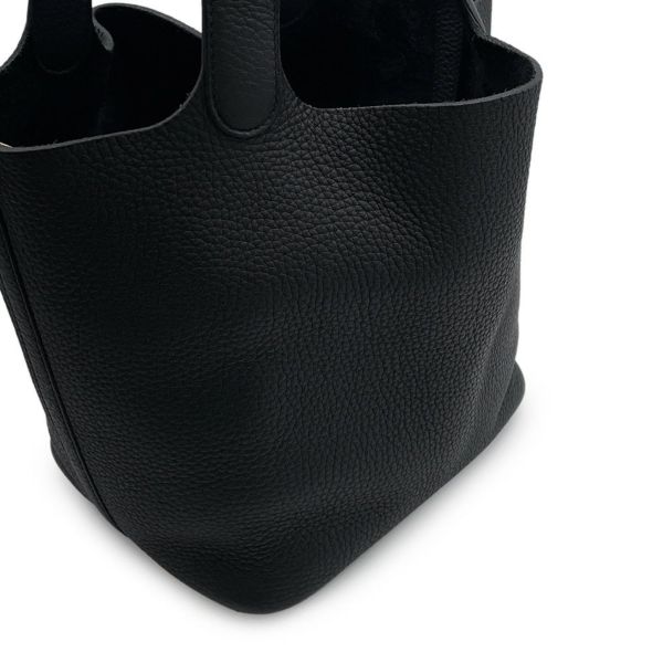 エルメス ハンドバッグ ピコタンロックMM ブラック/ゴールド金具 トリヨンクレマンス K刻印 黒