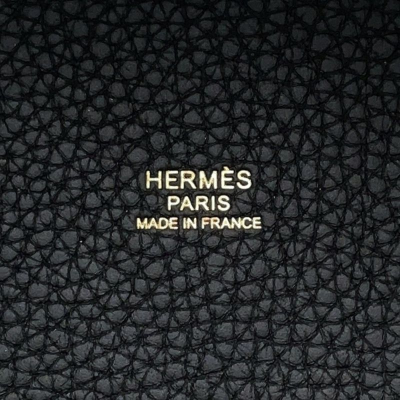 エルメス ハンドバッグ ピコタンロックMM ブラック/ゴールド金具 トリヨンクレマンス K刻印 黒