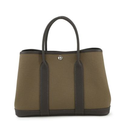 エルメス トートバッグ ガーデンパーティTPM ブラック/シルバー金具