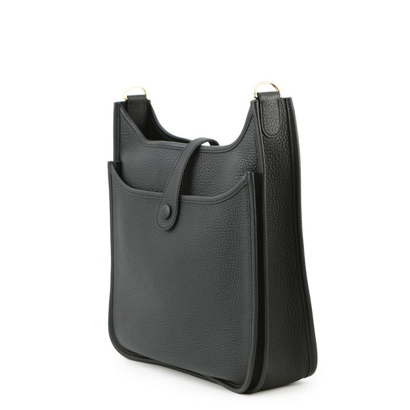 エルメス ショルダーバッグ エブリン3 PM ブラック/ゴールド金具 トリヨンクレマンス W刻印 黒