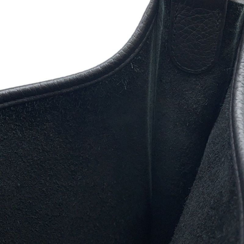 エルメス ショルダーバッグ エブリン3 PM ブラック/ゴールド金具 トリヨンクレマンス W刻印 黒