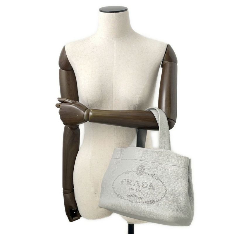プラダ ハンドバッグ パンチングロゴ トート スモール 1BG390 PRADA