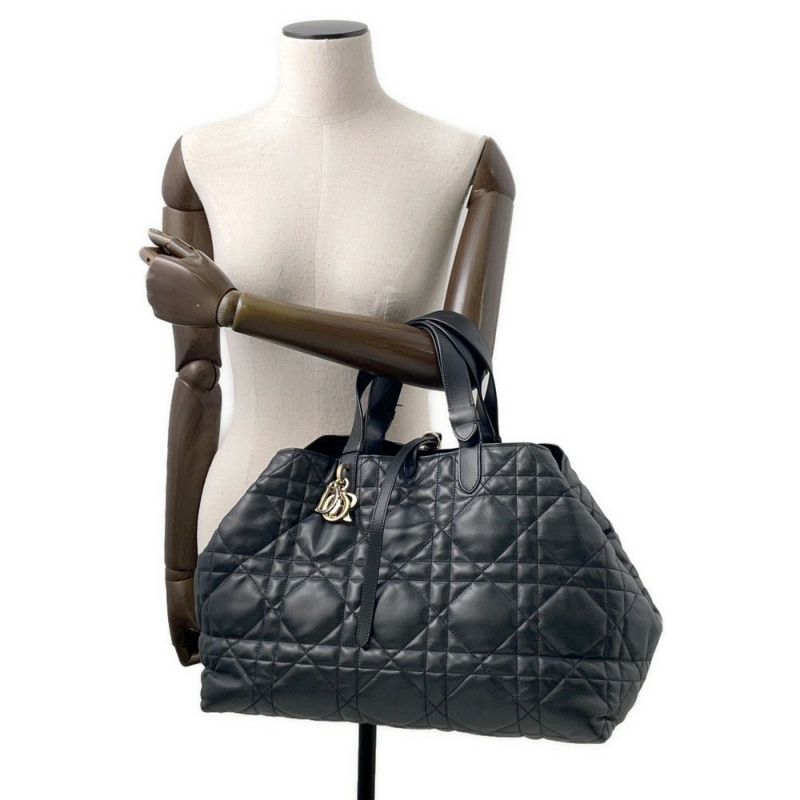 クリスチャン・ディオール ハンドバッグ トゥジュール Toujours ラージ M2820OSHJ Christian Dior 2way 黒