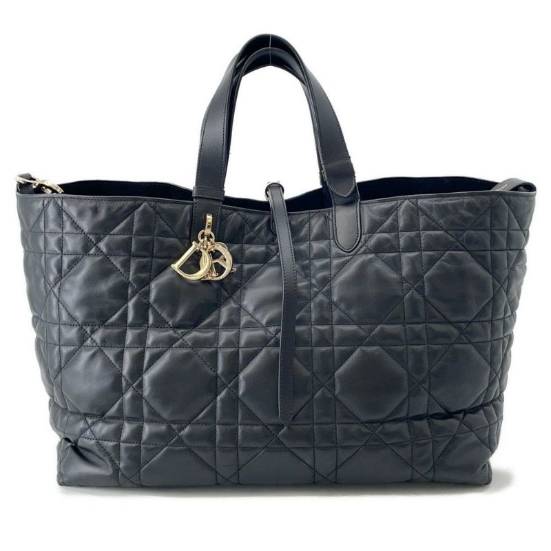 クリスチャン・ディオール ハンドバッグ トゥジュール Toujours ラージ M2820OSHJ Christian Dior 2way 黒