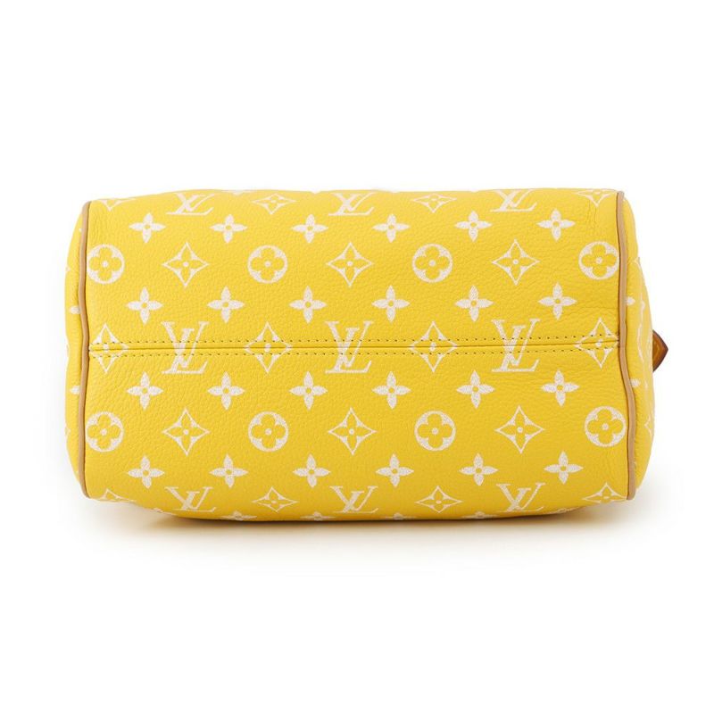 ルイヴィトン ハンドバッグ カーフレザー/モノグラム スピーディ P9 バンドリエール25 M24426 2way イエロー