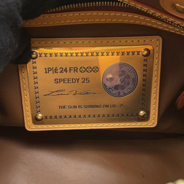 ルイヴィトン ハンドバッグ カーフレザー/モノグラム スピーディ P9 バンドリエール25 M24426 2way イエロー