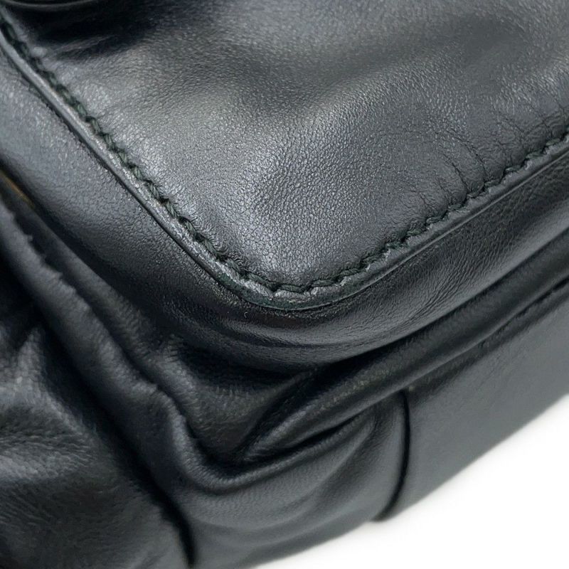 ミュウミュウ ハンドバッグ レザー 5BB150 MIUMIU 2way 黒