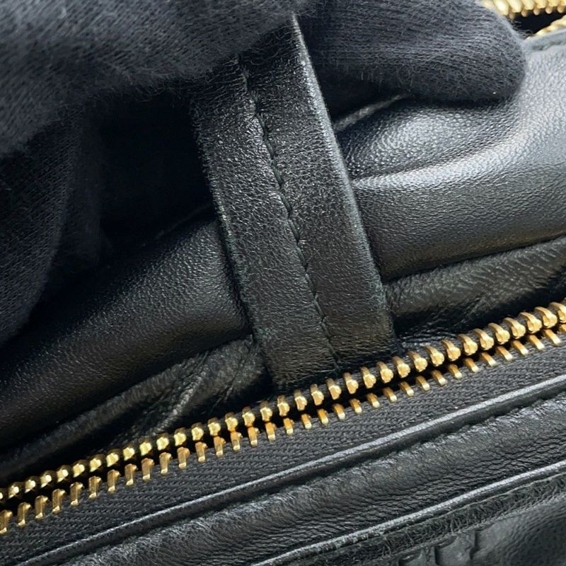 ミュウミュウ ハンドバッグ レザー 5BB150 MIUMIU 2way 黒