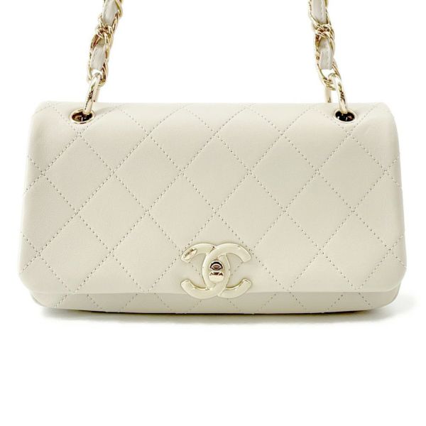 シャネル チェーンショルダーバッグ マトラッセ ココマーク カーフレザー AS2318 CHANEL