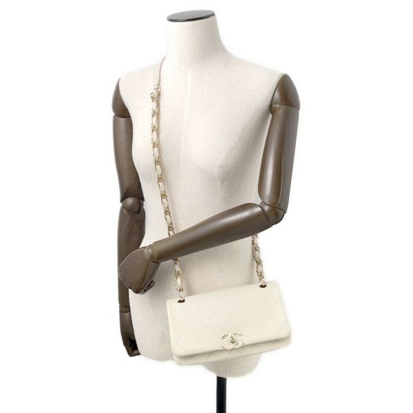 シャネル チェーンショルダーバッグ マトラッセ ココマーク カーフレザー AS2318 CHANEL