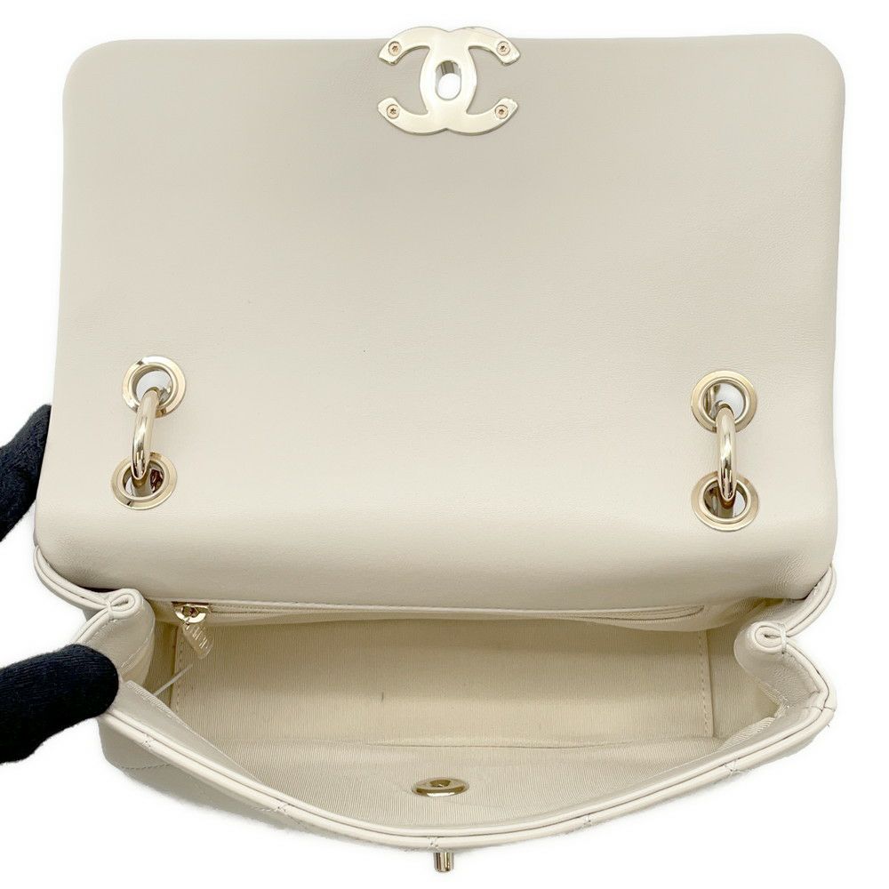 シャネル チェーンショルダーバッグ マトラッセ ココマーク カーフレザー AS2318 CHANEL