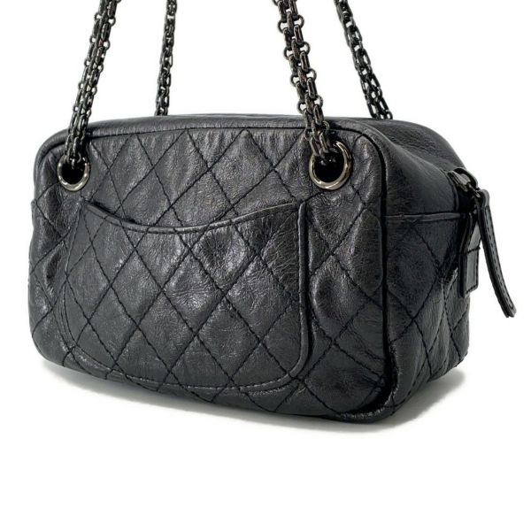 シャネル チェーンショルダーバッグ マトラッセ 2.55 CHANEL 黒