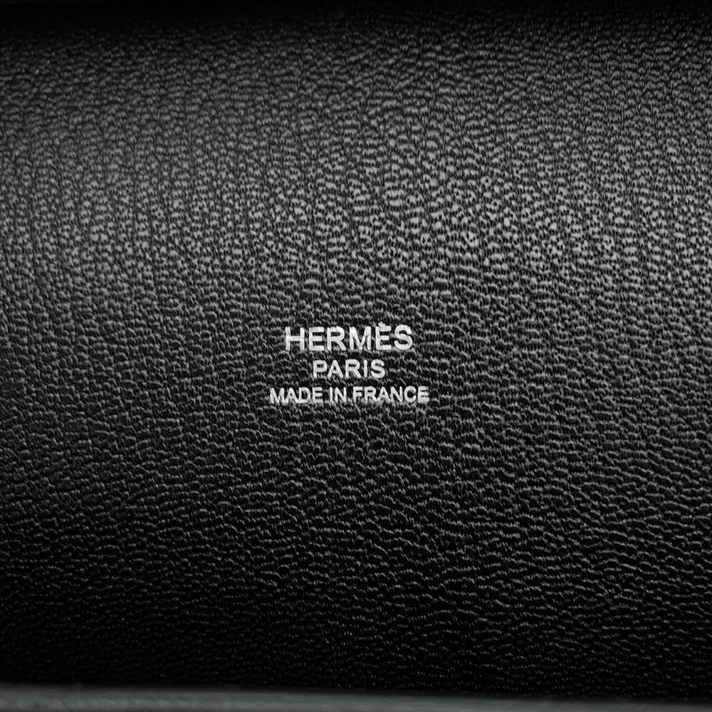 エルメス ジプシエール28 ブラック/シルバー金具 トリヨンクレマンス X刻印 HERMES ショルダーバッグ 黒