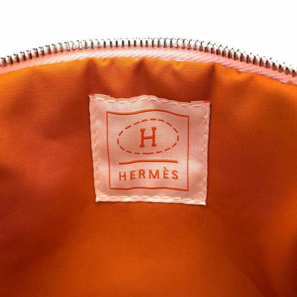 エルメス ポーチ ボリードポーチ ミニミニ ローズパール/シルバー金具 コットン HERMES  100周年限定カラー