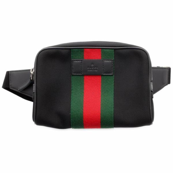 グッチ ボディバッグ シェリーライン キャンバス 630919 GUCCI バッグ 黒 アウトレット品