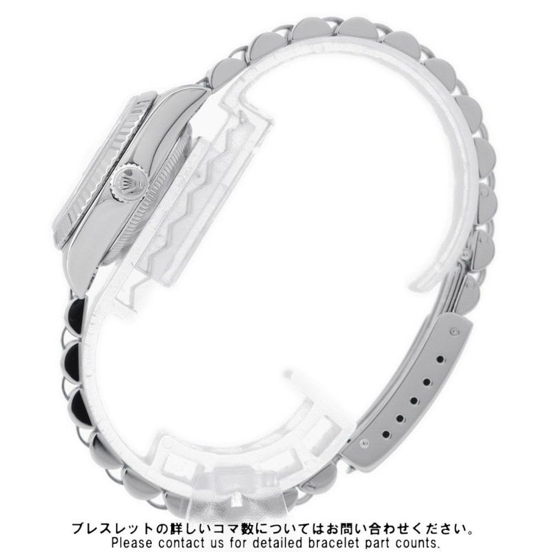 ロレックス デイトジャスト F番 179174 ROLEX 腕時計 レディース ウォッチ ホワイト文字盤 ローマン