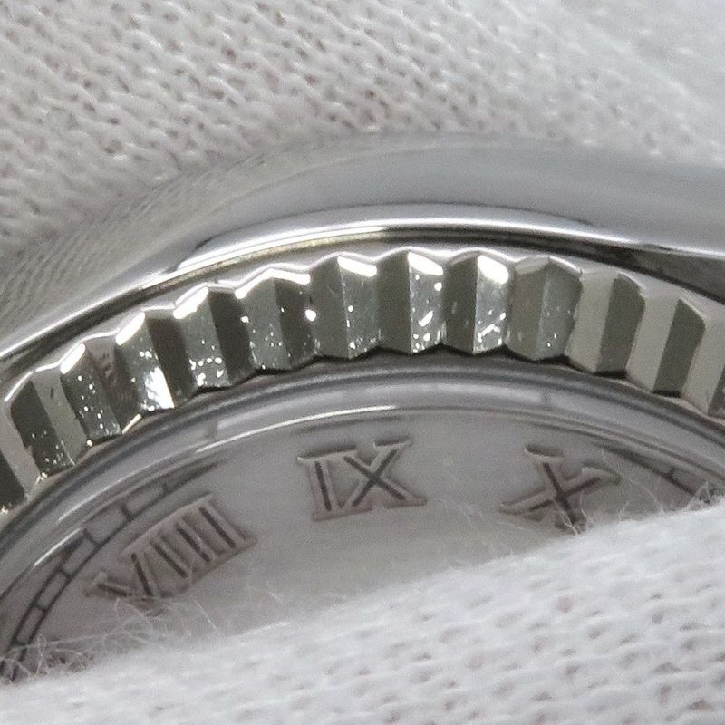 ロレックス デイトジャスト F番 179174 ROLEX 腕時計 レディース ウォッチ ホワイト文字盤 ローマン