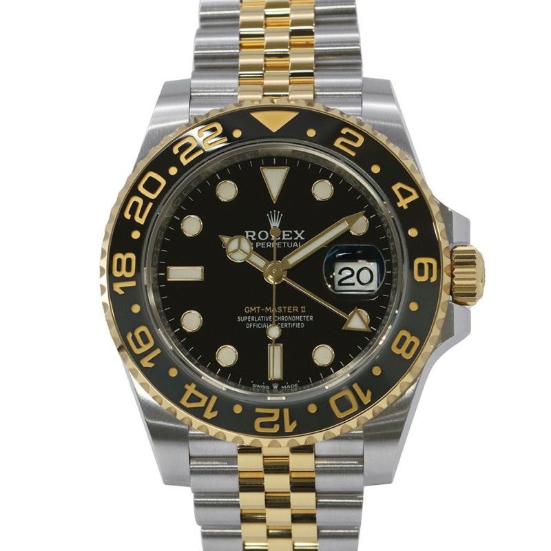 ロレックス GMTマスター2 ランダムシリアル ルーレット 126713GRNR ROLEX 腕時計 黒文字盤