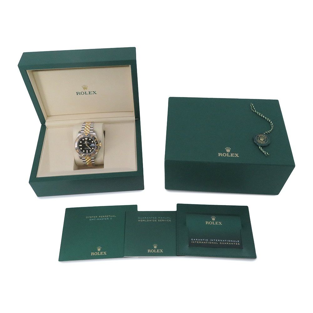 ロレックス GMTマスター2 ランダムシリアル ルーレット 126713GRNR ROLEX 腕時計 黒文字盤