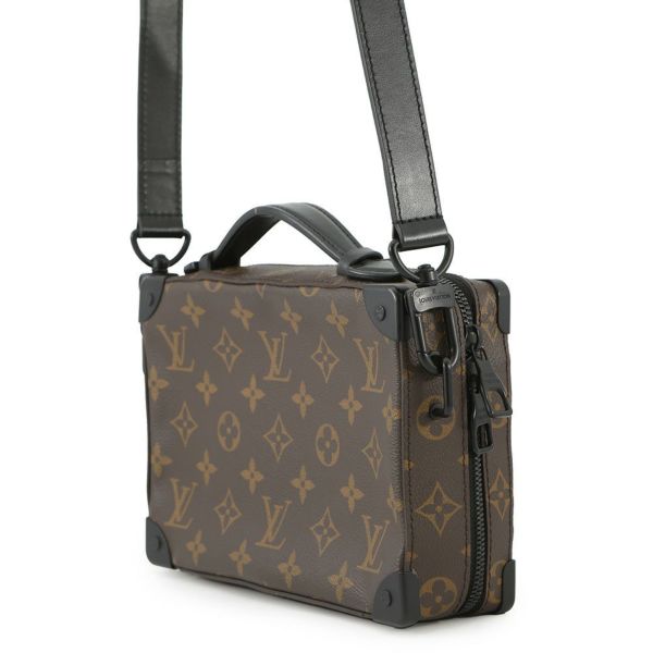 ルイヴィトン ショルダーバッグ モノグラム・マカサー ハンドル・ソフトトランク M45935 黒 ブラック