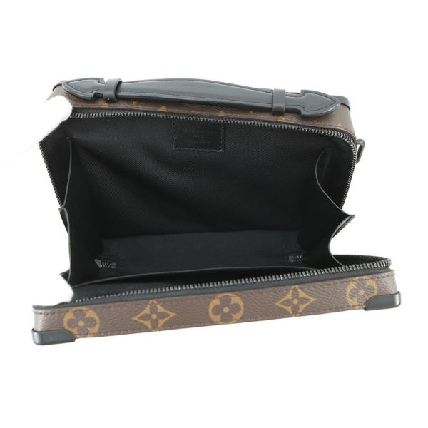 ルイヴィトン ショルダーバッグ モノグラム・マカサー ハンドル・ソフトトランク M45935 黒 ブラック