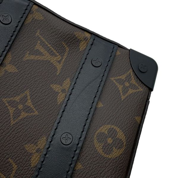 ルイヴィトン ショルダーバッグ モノグラム・マカサー ハンドル・ソフトトランク M45935 黒 ブラック