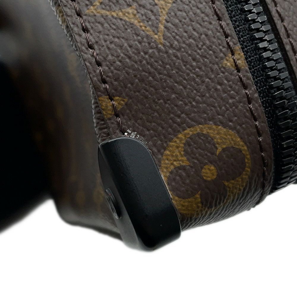 ルイヴィトン ショルダーバッグ モノグラム・マカサー ハンドル・ソフトトランク M45935 黒 ブラック