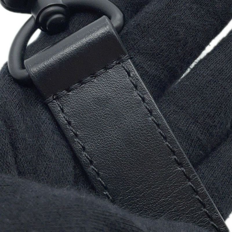 ルイヴィトン ショルダーバッグ モノグラム・マカサー ハンドル・ソフトトランク M45935 黒 ブラック