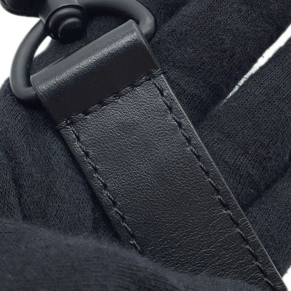 ルイヴィトン ショルダーバッグ モノグラム・マカサー ハンドル・ソフトトランク M45935 黒 ブラック