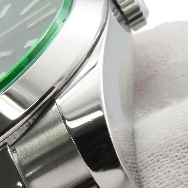 ロレックス ミルガウス グリーンガラス ランダムシリアル ルーレット 116400GV ROLEX 腕時計 黒文字盤