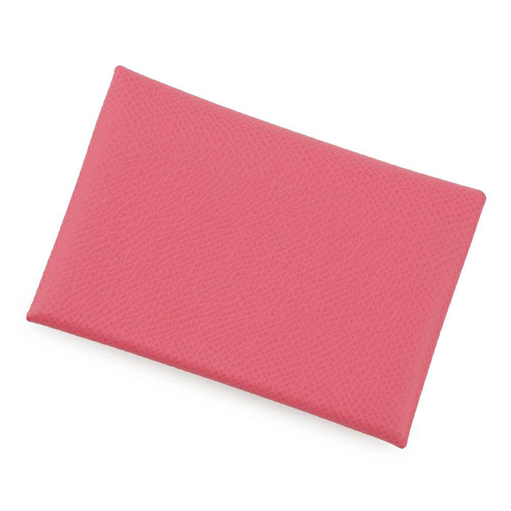 エルメス コインケース カルヴィ デュオ ローズアザレ/シルバー金具 エプソン W刻印 HERMES 名刺入れ カードケース