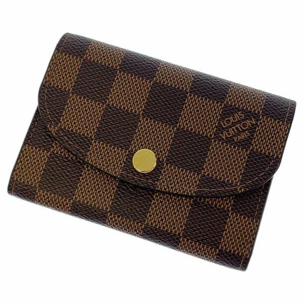 ルイヴィトン コインケース ダミエ・エベヌ ポルトモネ・ロザリ N64423 LOUIS VUITTON ヴィトン 小銭入れ 新型金具