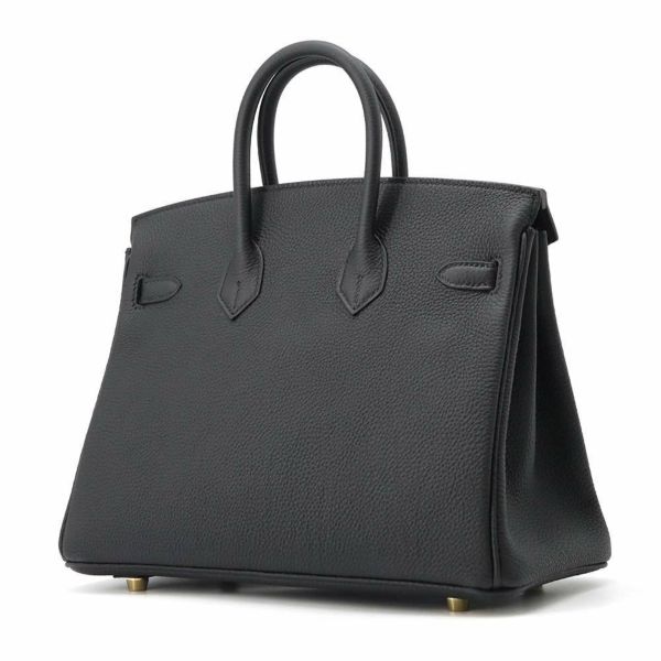 エルメス バーキン25 ブラック/ゴールド金具 トゴ W刻印 HERMES Birkin ハンドバッグ 黒