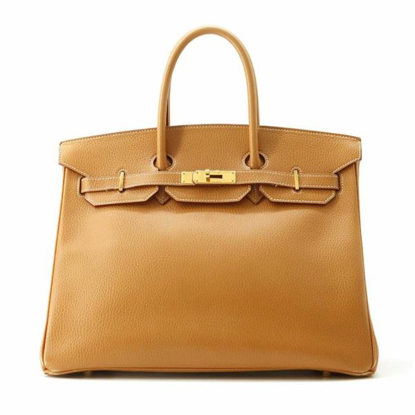 エルメス バーキン35 ナチュラル/ゴールド金具 アルデンヌ 〇Z刻印 HERMES Birkin ハンドバッグ