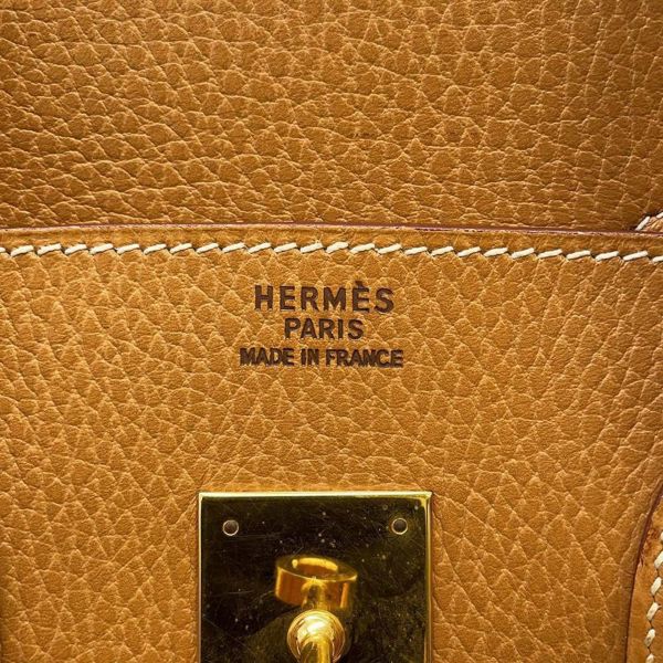 エルメス バーキン35 ナチュラル/ゴールド金具 アルデンヌ 〇Z刻印 HERMES Birkin ハンドバッグ