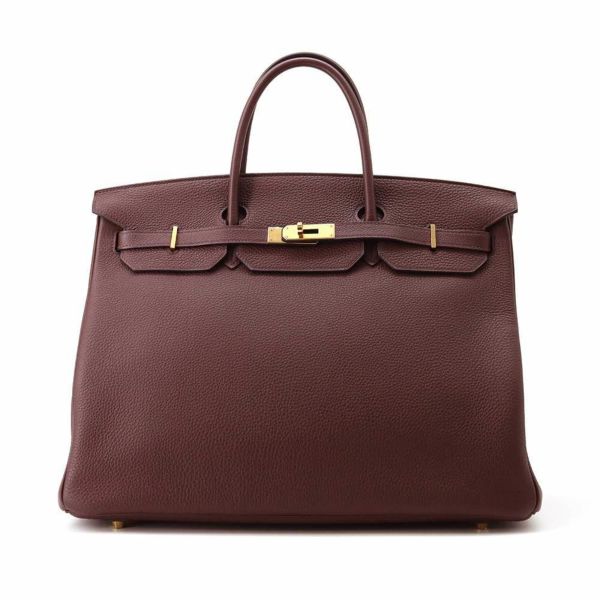 エルメス バーキン40 ルージュセリエ/ゴールド金具 トゴ Z刻印 HERMES Birkin ハンドバッグ