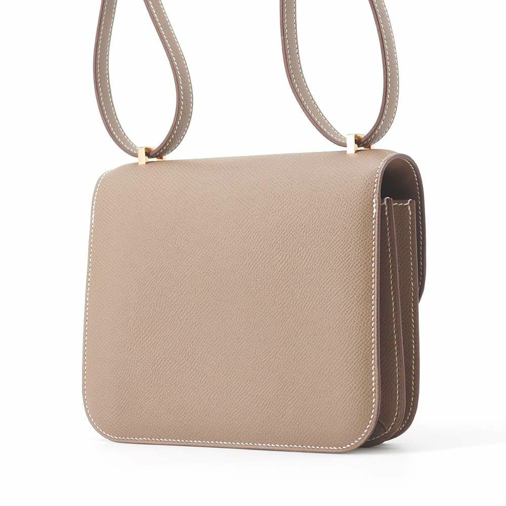 エルメス ミニ コンスタンス3 ミロワール エトゥープ/ピンクゴールド金具 エトゥープ U刻印