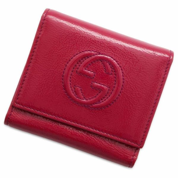 グッチ 三つ折り財布 ソーホー パテントレザー 351485 GUCCI 財布