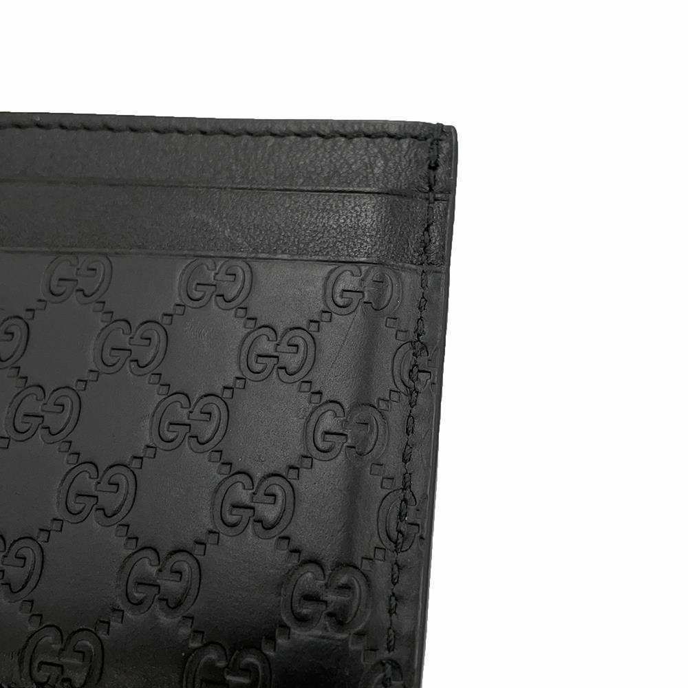 グッチ カードケース GGシュプリーム 262837 GUCCI 財布 定期入れ 黒 アウトレット品
