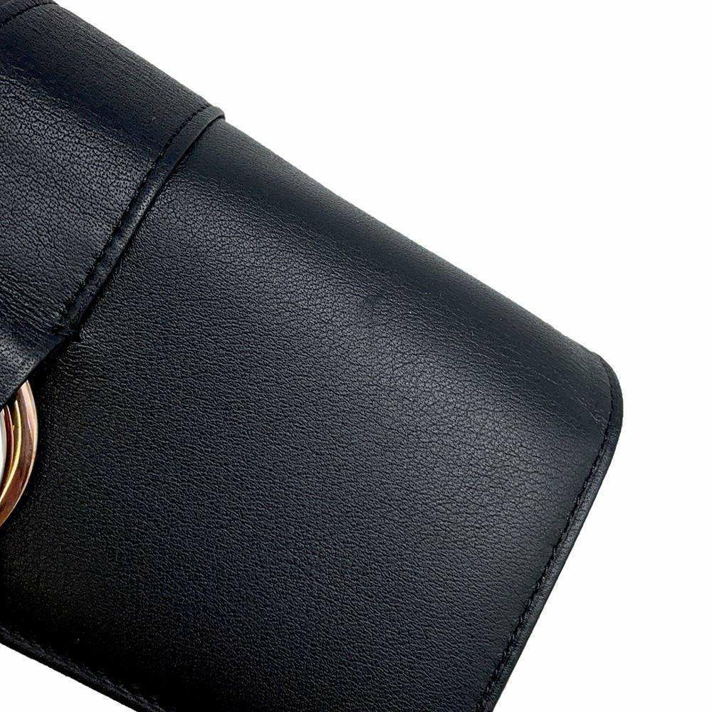 カルティエ 長財布 トリニティ レザー L3000659 Cartier 財布 黒