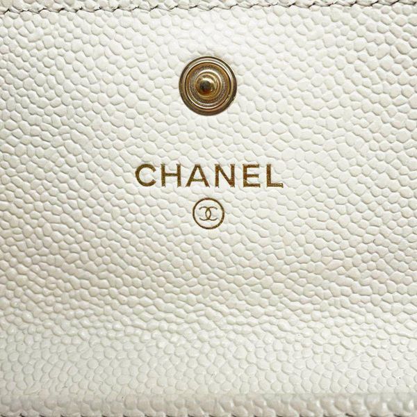 シャネル カードケース マトラッセ チェーンモチーフココマーク キャビアスキン CHANEL 財布